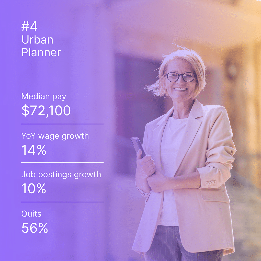 Urban planner - top job by wage growth 2024